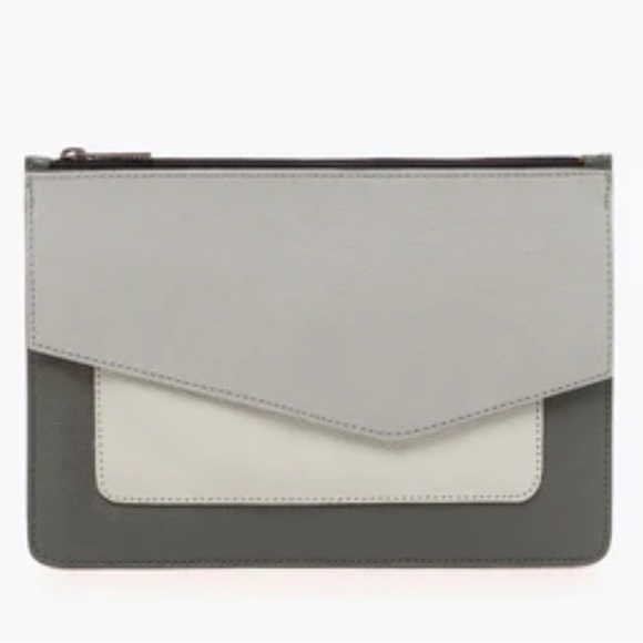 Botkier New York Cobble Hill Clutch in Smoke Combo N210-45 - Picture 1 of 7